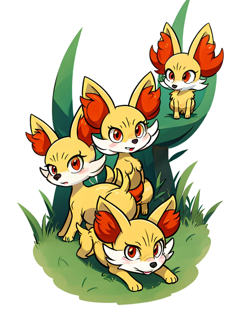 fennekin,grass