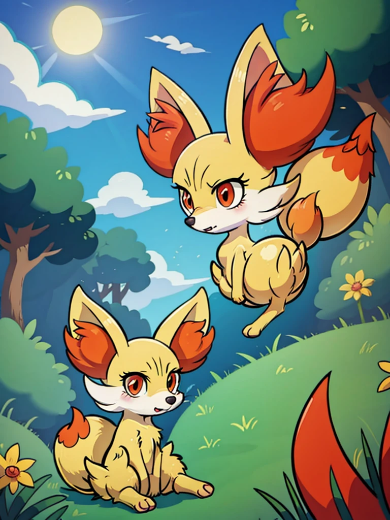 fennekin,grass