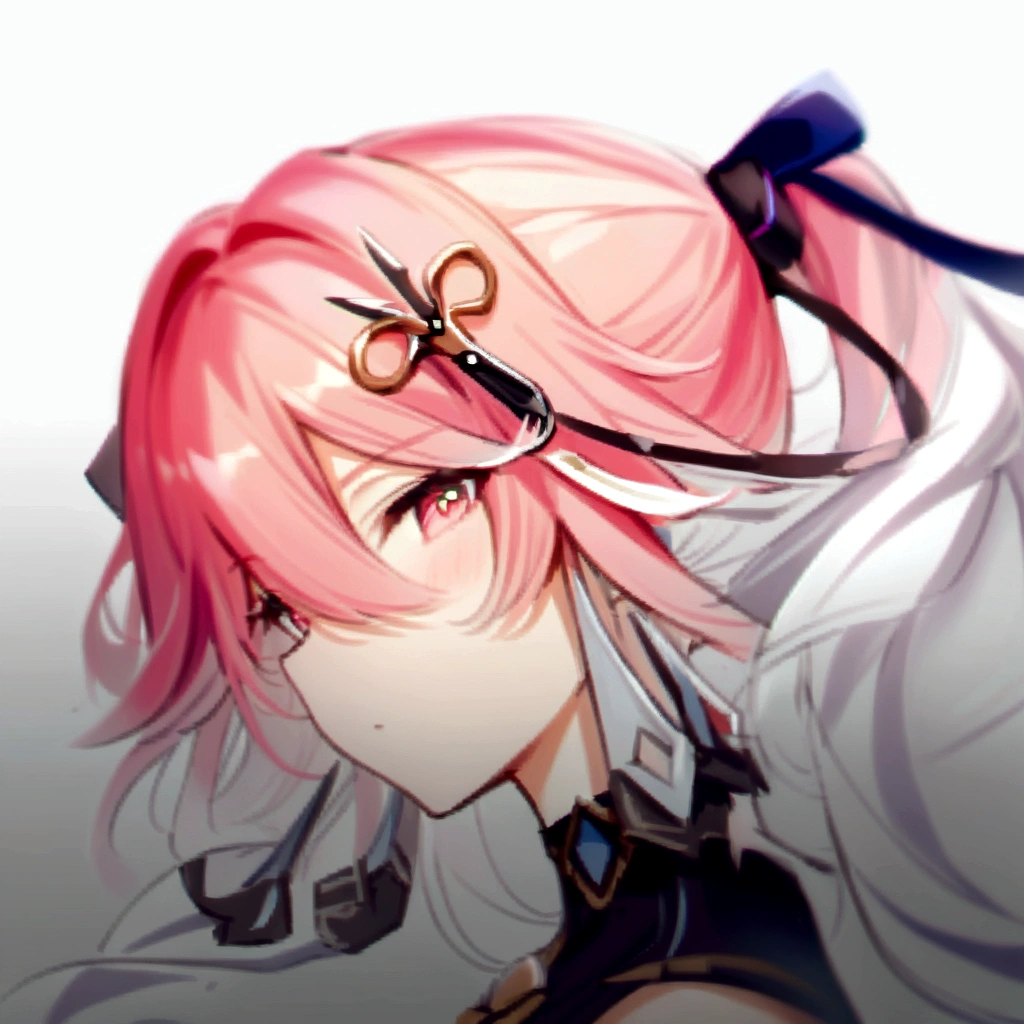 anime girl with pink hair pair of scissors, ayaka genshin impact, from arknights, fine details. girls frontline, ayaka game genshin impact, sh, madoka kaname, arknights, haruno sakura, from girls frontline, girls frontline universe, from the azur lane videogame, girls frontline style, sayori