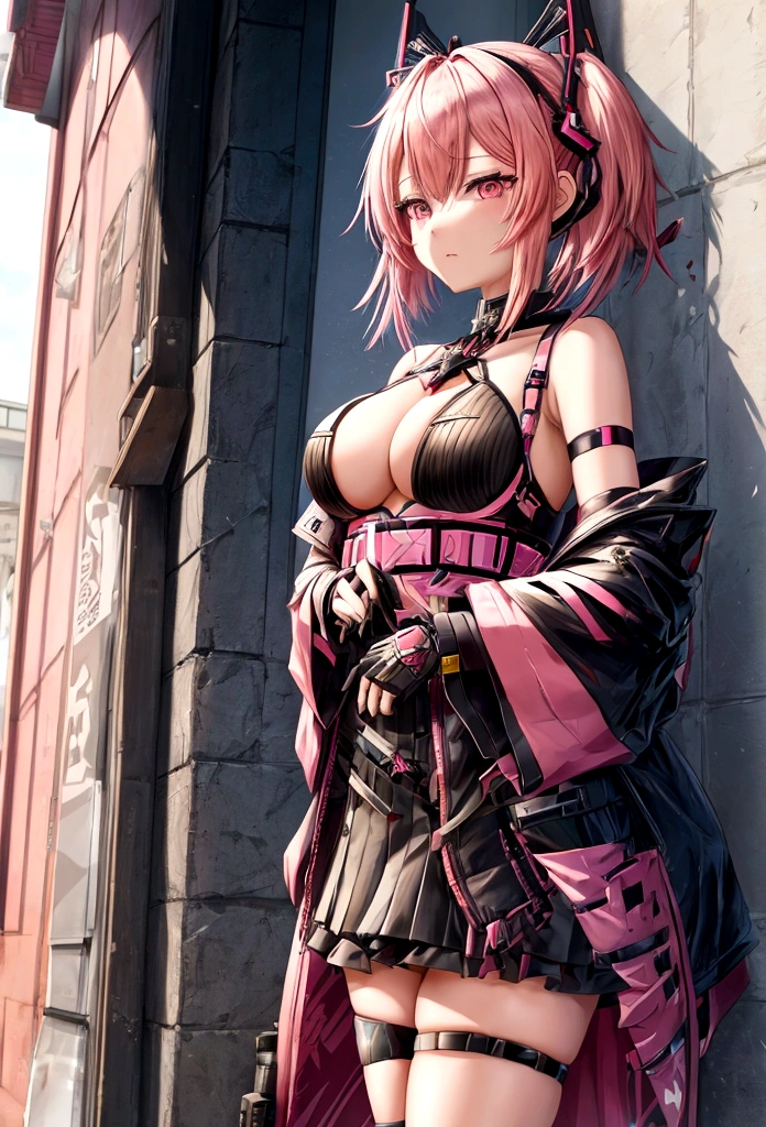anime girl with pink hair pair of scissors, ayaka genshin impact, from arknights, fine details. girls frontline, ayaka game genshin impact, sh, madoka kaname, arknights, haruno sakura, from girls frontline, girls frontline universe, from the azur lane videogame, girls frontline style, sayori