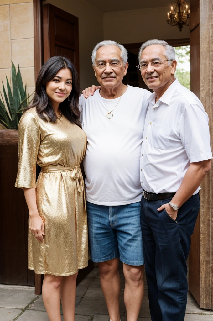 A and their father-in-law, please photo