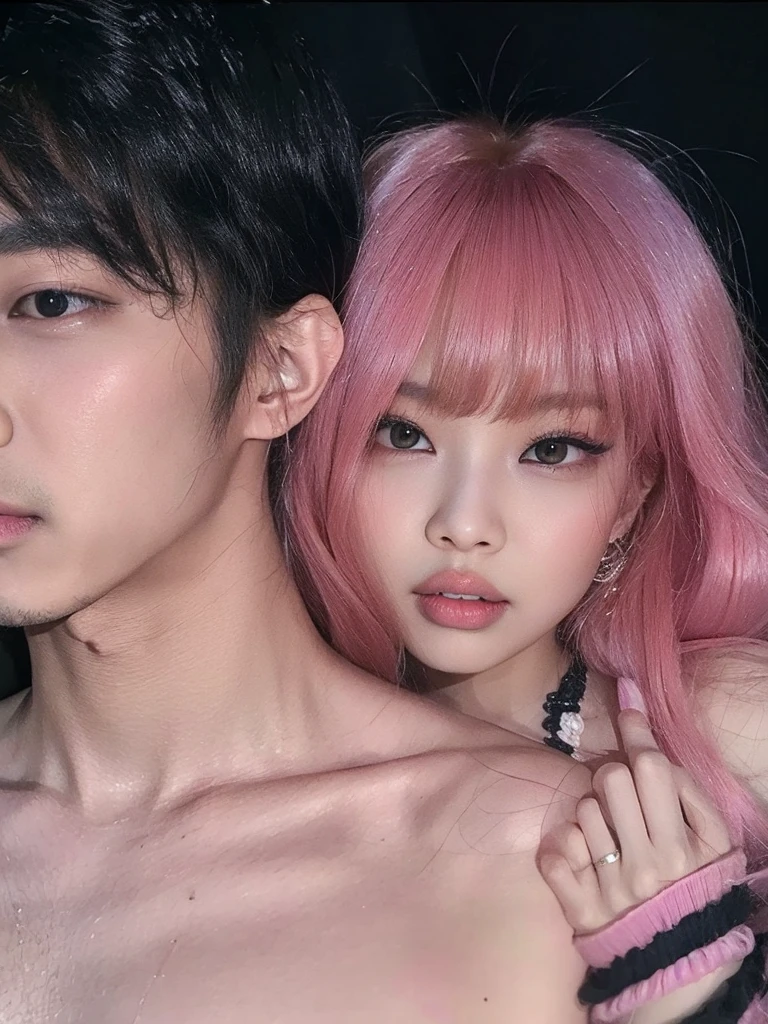 jennie blackpink and Aril noah, man and girl, couple