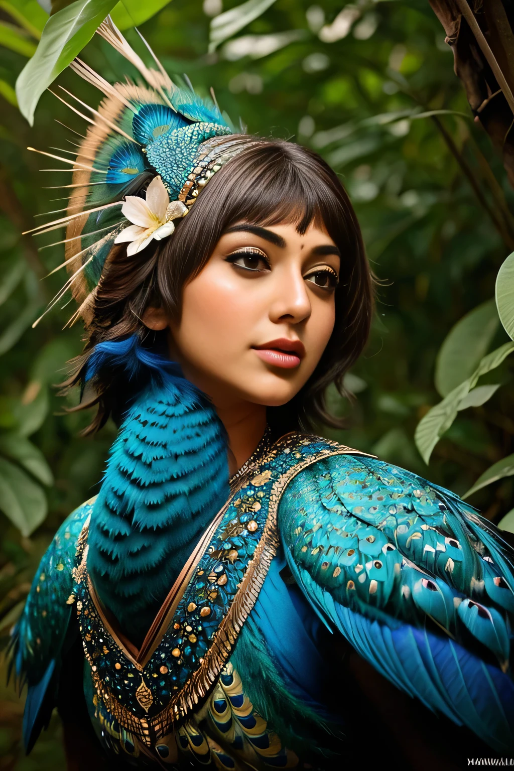 Hansika Motwani is a peafowl, she is real peafowl Bird. Mutant peafowl. peafowl transformation. 