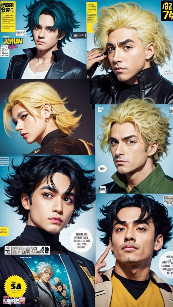 Manga Jojo style、Einstein、