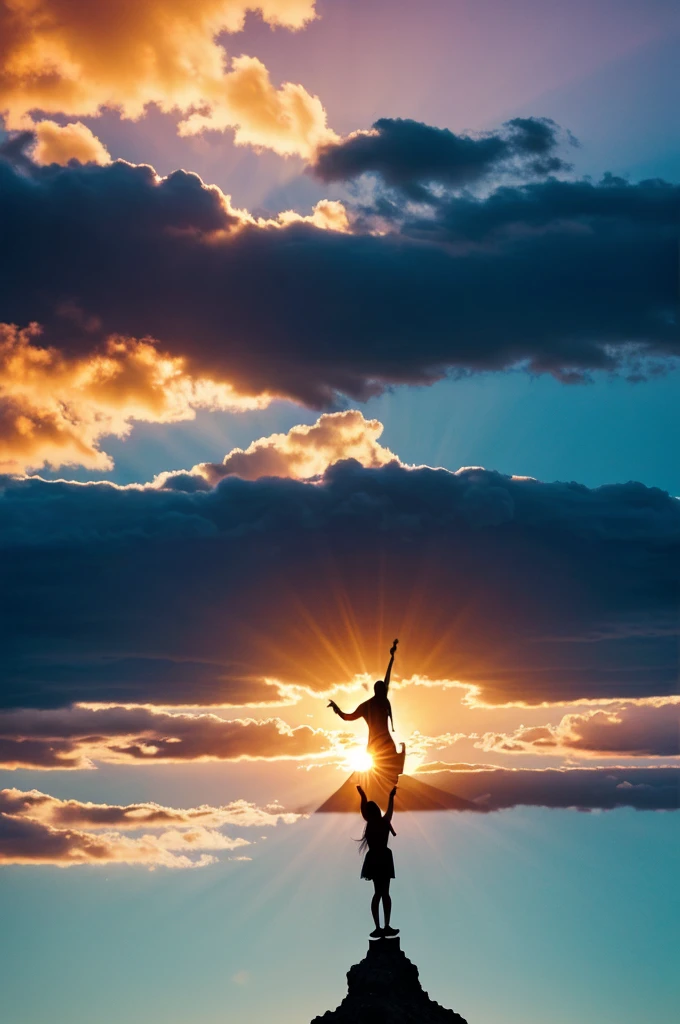 Silhouettes of people overcoming obstacles, climbing mountains, or reaching for the stars.
Sunrises or sunsets symbolizing new beginnings and resilience.
Inspirational icons like a rising phoenix or a pathway leading upwards.