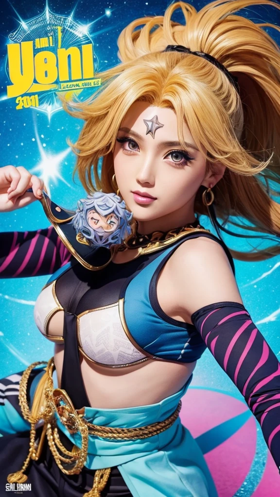 Manga Jojo style、An illustration、Einstein