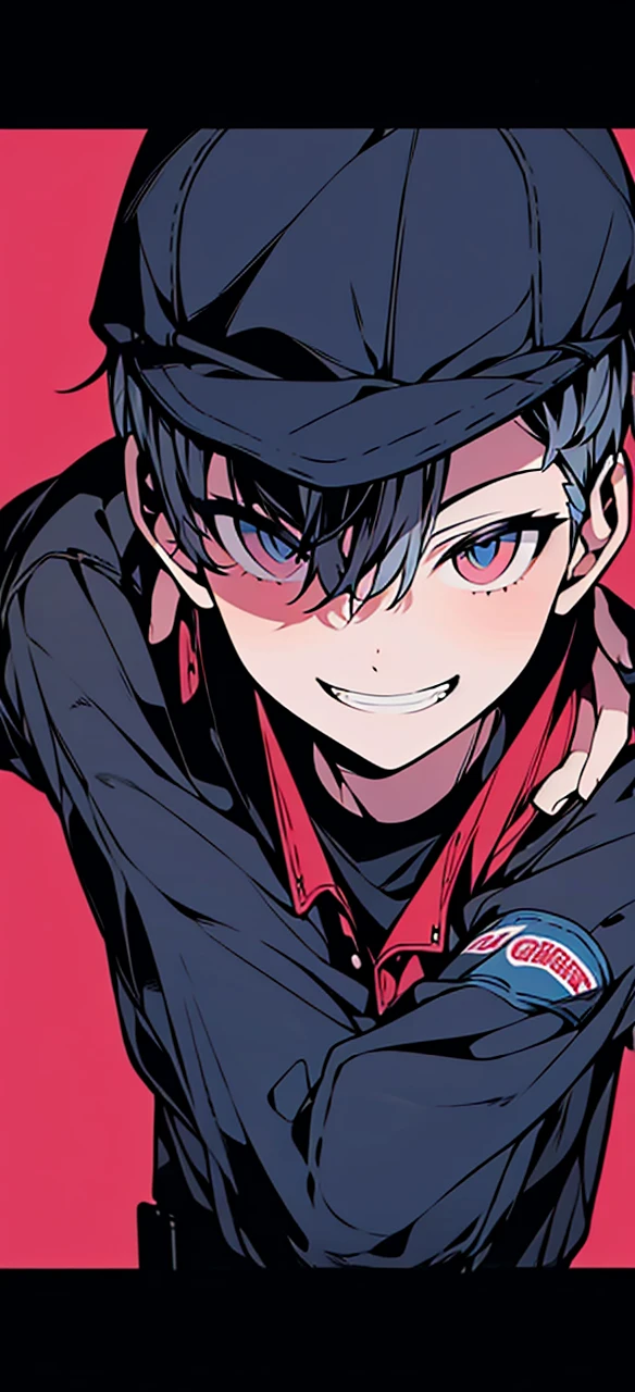 boy gun smile