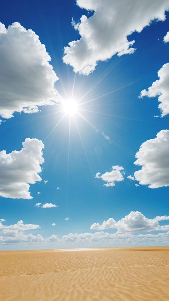 Blue sky and sun