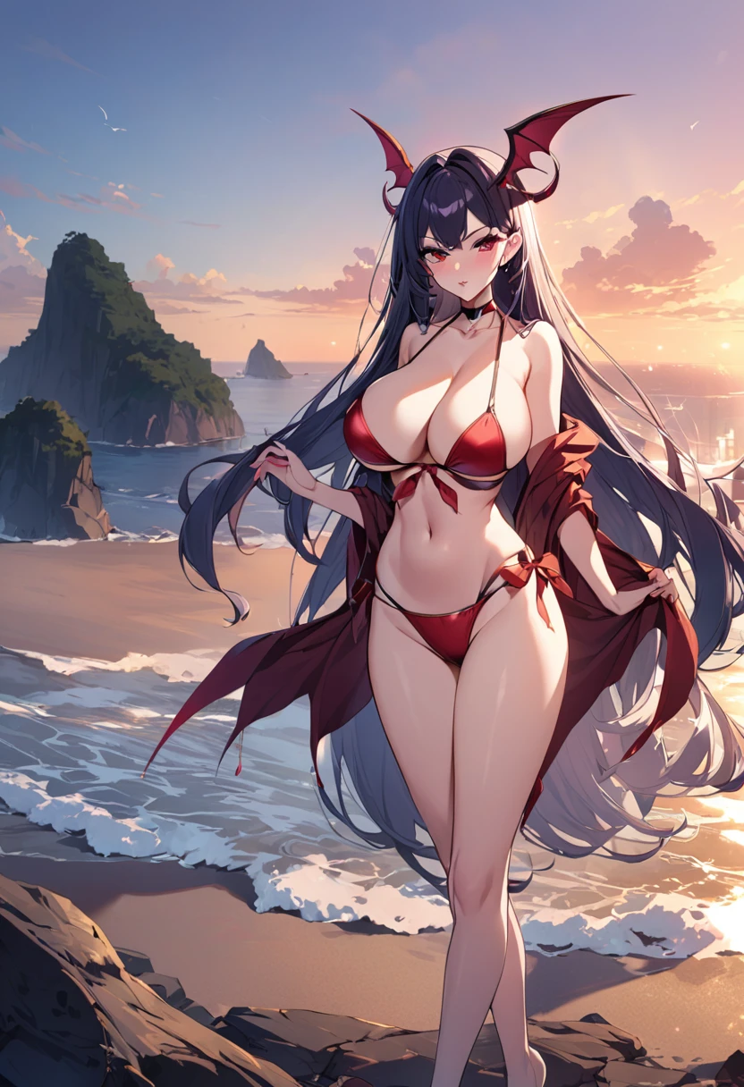 Succubus,bikini,A beautiful woman,Big Breasts