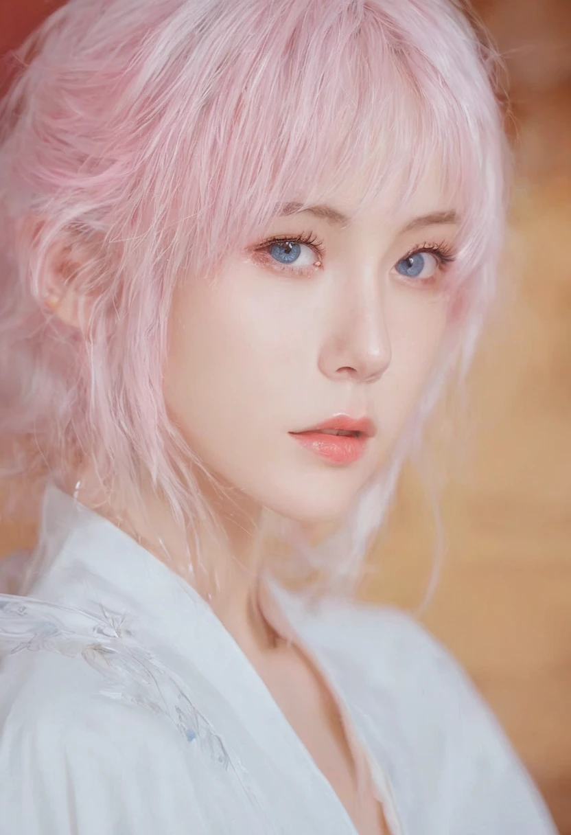 (masterpiece), (high quality), (8K resolution), (original photo), (best quality), (masterpiece:1.5), (actual:1.5), ((photo actual)), Vivid details, hyper actual,1 girl, (Lovely:1.2), fair, high quality、Delicate face, perfect face, (White hair and light pink hair:1.4), Red face, delicate eyes, (blue eyes),Colored eyes,(Big watery eyes),NSFW,, Slender figure, looking at the audience, Keep your mouth shut, real skin, shiny skin, Mid-chest, ((Uniforms)), sitting, floor,
