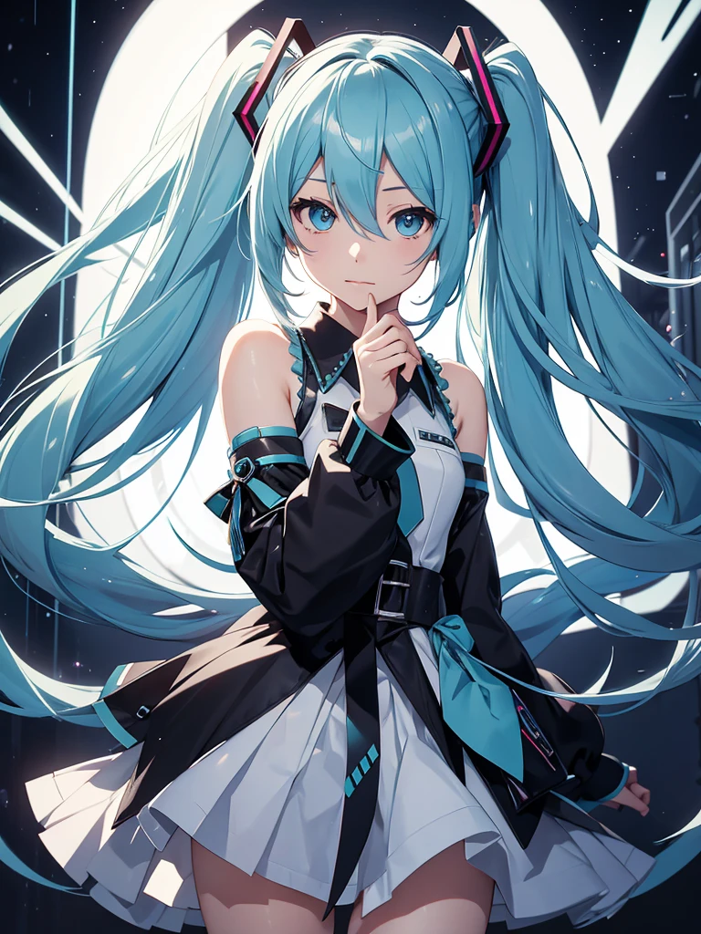 Hatsune Miku, silver eyes