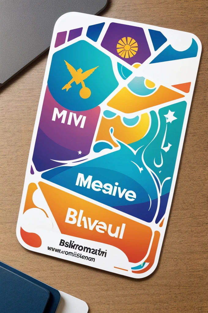 please design a beautiful and creative sticker, the name of the sticker is Din Bekam Move