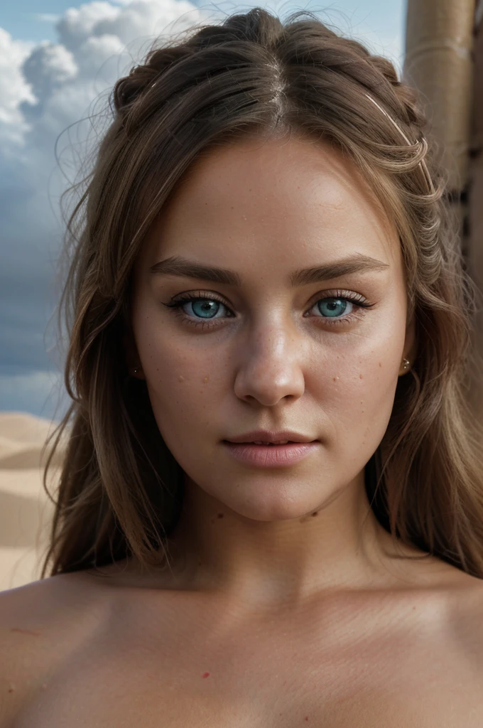 (Best Quality, 8K, Masterpiece, Ultra HD: 1.3, Ultra quality cinematic lighting, Huge detail, Well lit, 35mm, sharp, hyper realistic, epic scale, insane level of details, beautiful detailed girl, very detailed eyes and face, beautiful detailed eyes, ultra detailed skin, realistic skin), ({desert dunes|clouds}), Lindsey Vonn as a MYTHOLOGICAL DIVA in a golden crown, blonde hair floating into the sky, thick red lips, huge breasts, normal waist, large thighs, wide hips, large buttocks, hourglass figure, face looking at the camera, full body perspective BREAK (((black tights)) with complex intricate patterns) BREAK (tight neon light green-colored matte full-body bodysuit with complex intricate patterns) BREAK (arms behind her:1.3), (cleavage:1.5), ((detailed cameltoe, camel toe, labia, pubic, focus on pubic):1.3), (hard nipple heads visible on clothing:1.25)