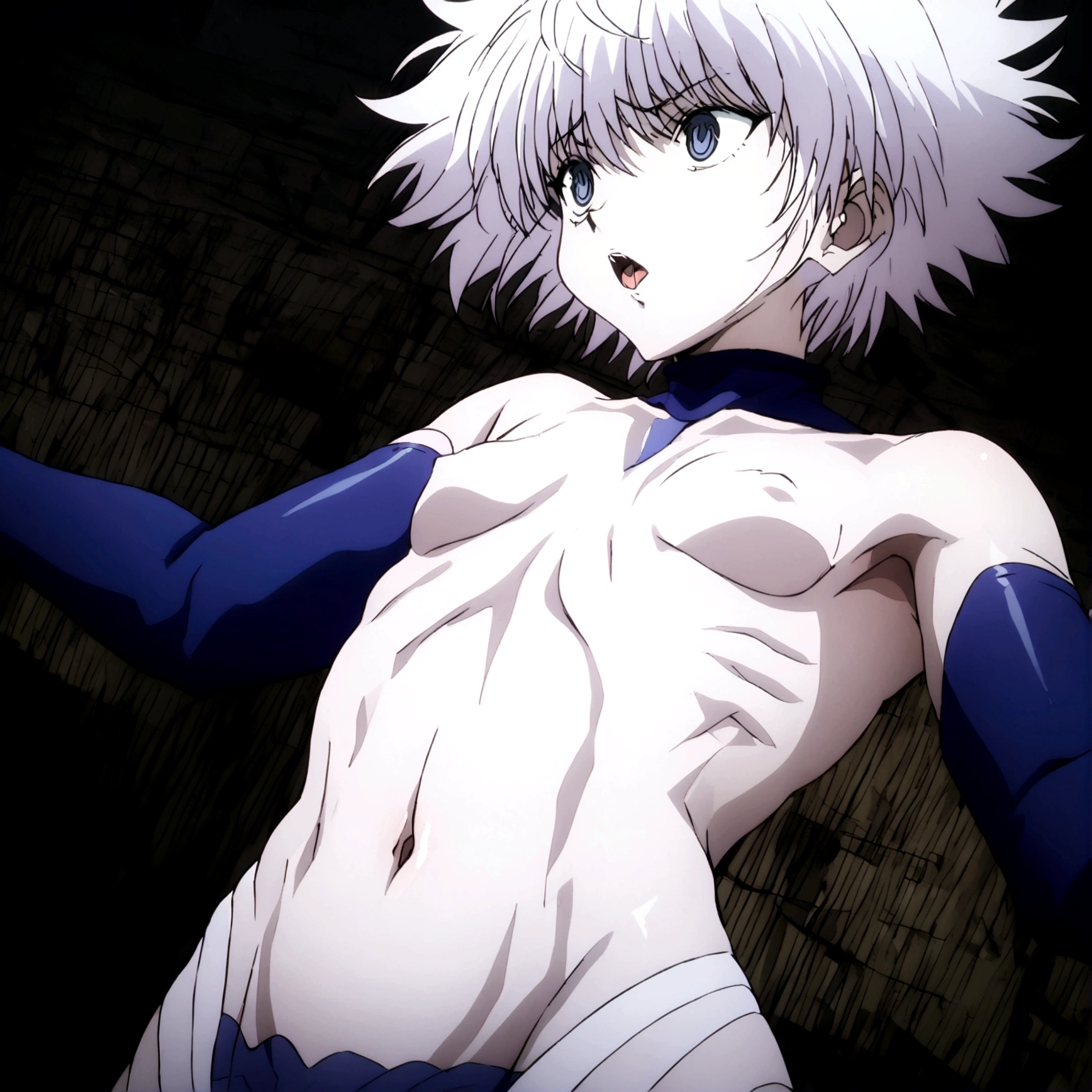 killua ahegao navel lamia body