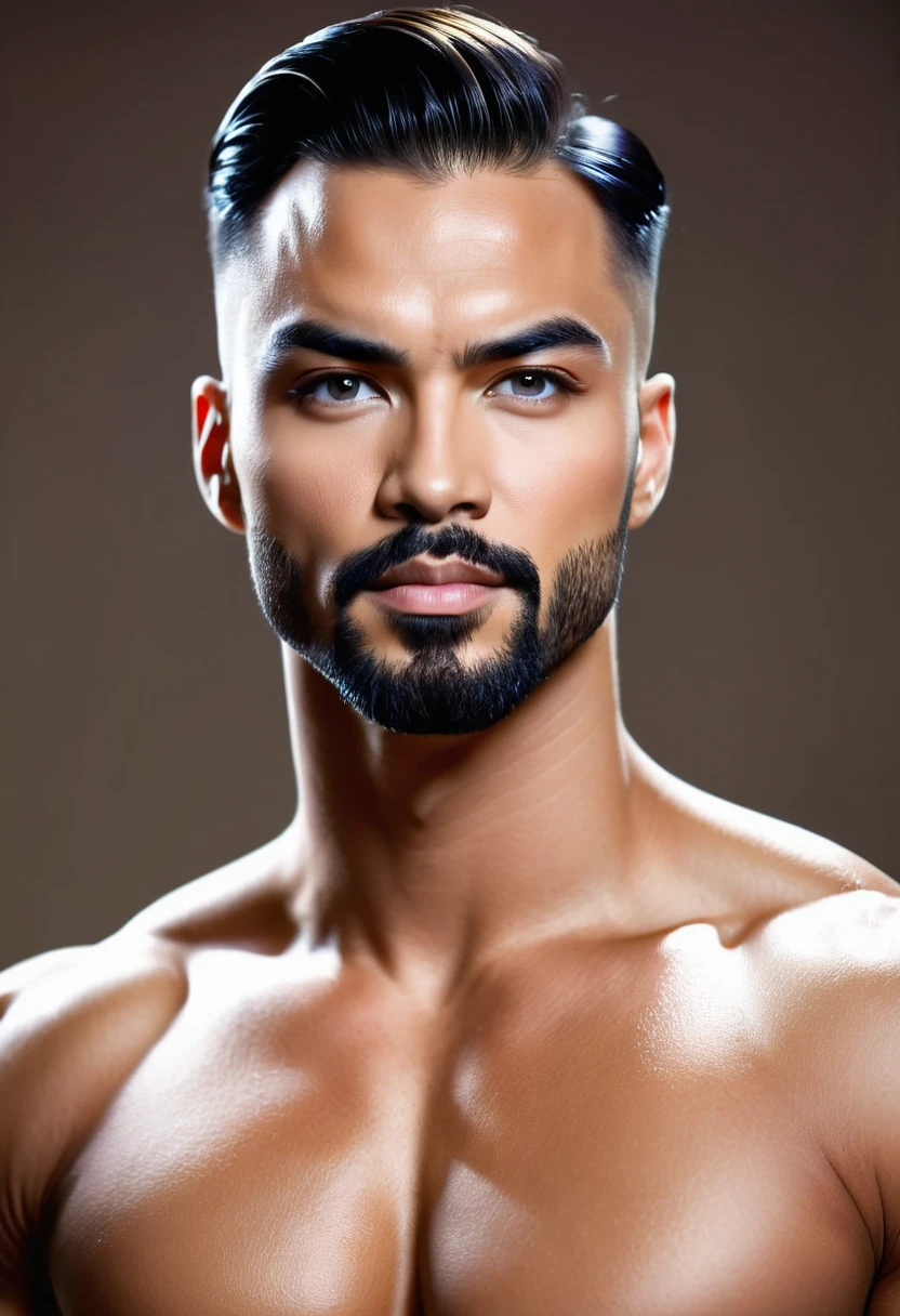 Alien with masculine traits in his personality holding
