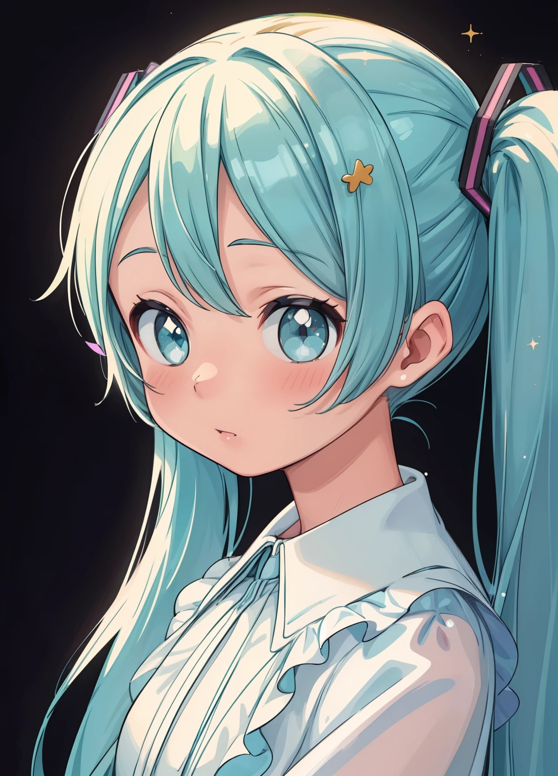 (masterpiece、Highest quality、Highest quality、Official Art、Beautiful and beautiful:1.2)、(One girl:1.3)Hatsune Miku、Twin tails,Beautiful breasts,masterpiece, Highest quality,High resolution, One girl, expensive, Long Hair, Perfect height, White Dress, Fashion pose, bangs, Color dispersion,meexpensiveic_Gloss, look_Through, (TANS Parent-Child Relationship_plastic:1.3), Colored glaze, Multicolor prism effect, Rainbow Core, iris/milky, Sparkling colors, tin foil, Sparkling atmosphere, (Portraiture:1.5), Black background, whole body, 