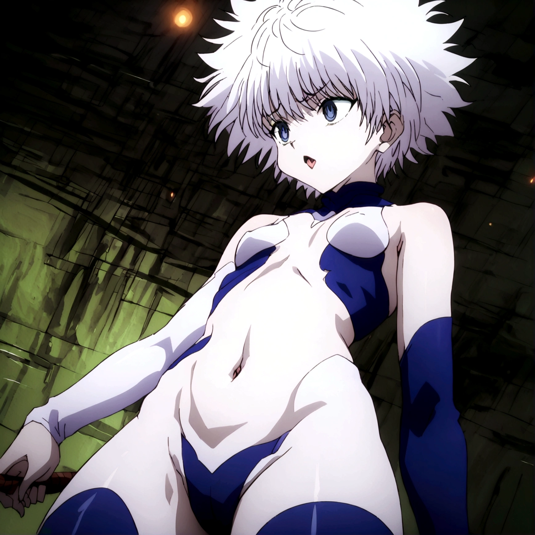 killua ahegao navel lamia body