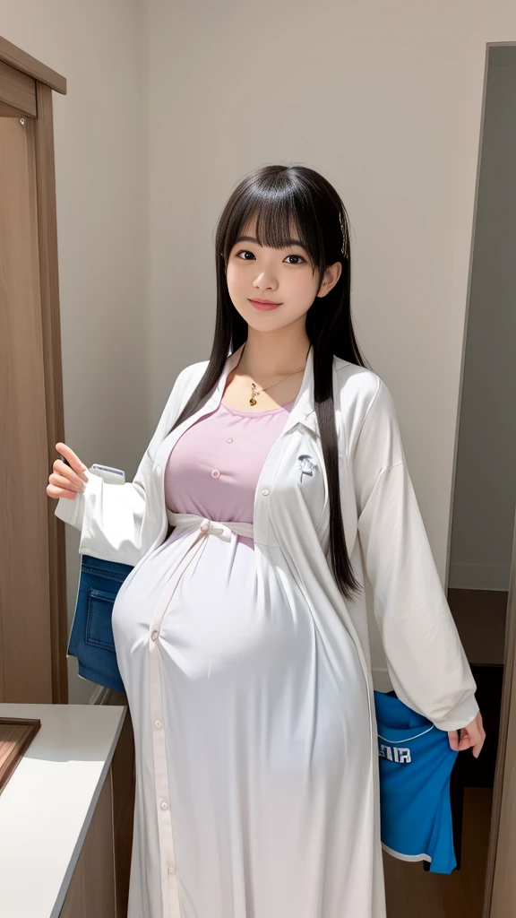 I am 7 months pregnant and my clothes can&#39;t cover my big belly. My belly is so big that I almost tear my clothes.