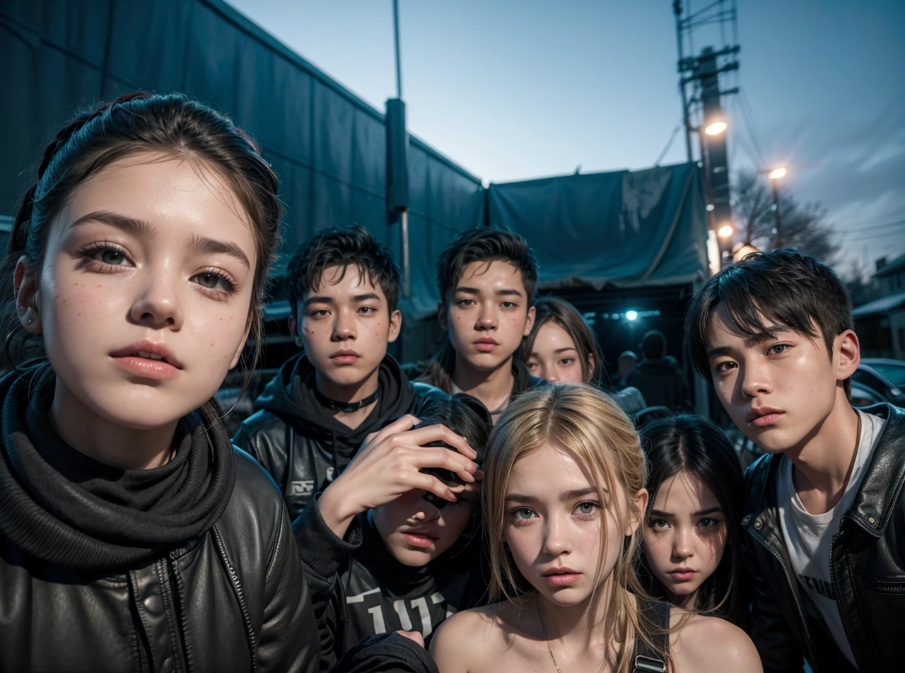 5 young people in an apocalyptic universe