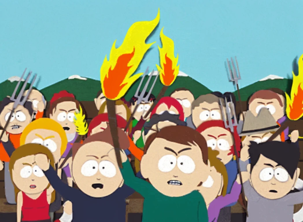 Edit the uploaded picture with burning green and white flags. Exceed the blue sky . 