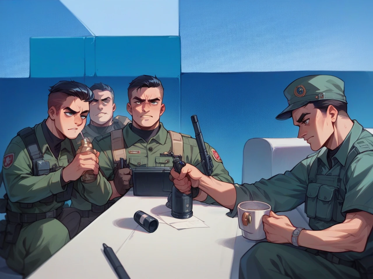 4 army forces in a secret operation