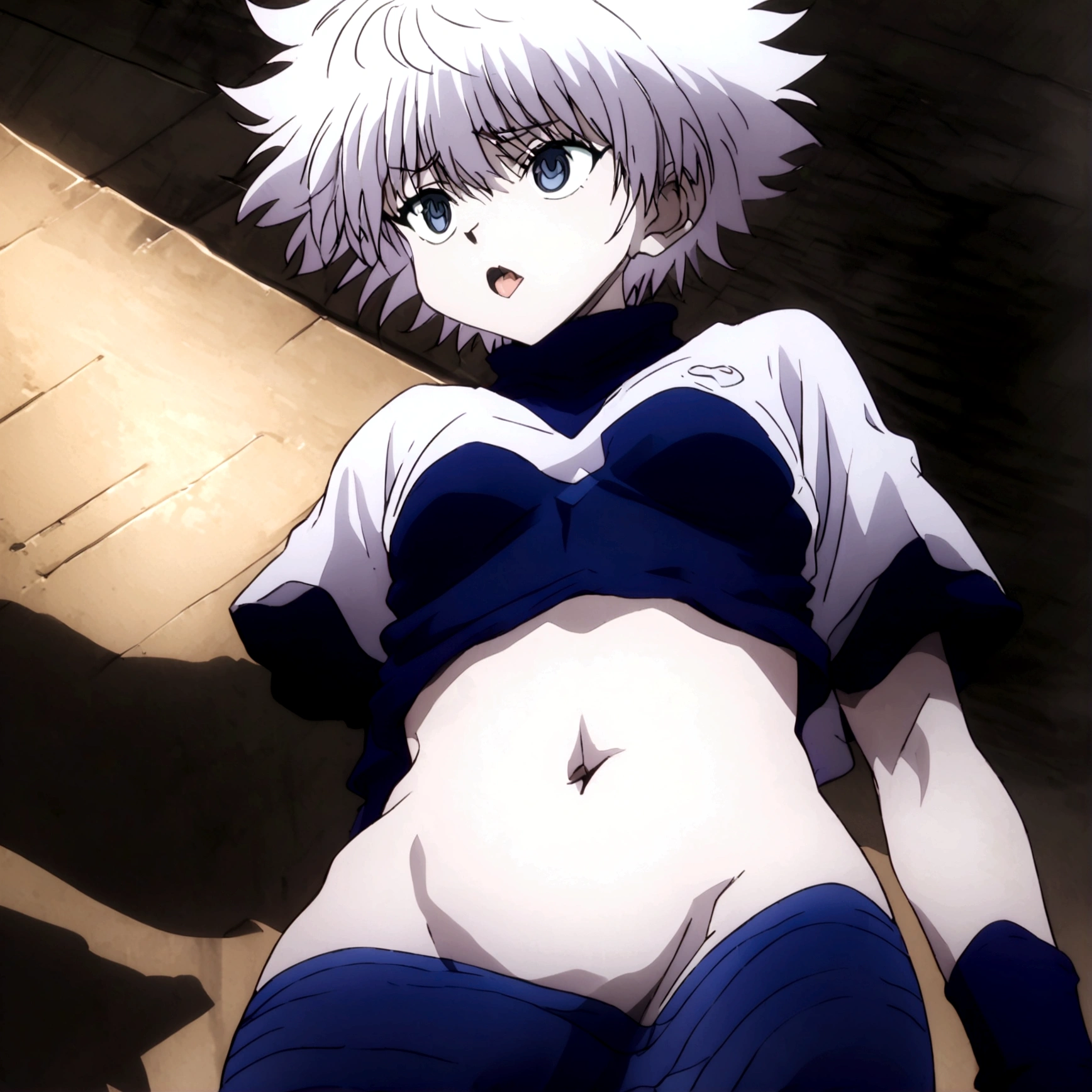 killua ahegao navel lamia body