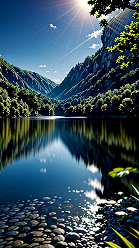The image does not need to have much information For self-knowledge Quiet place, very pleasant, comely, calm, scenic. photorrealistic, 8k hd, Studio quality, surreal, Maximum detail, big fit ass, Post-processing, 真实感, photoshop, fot, detail, cinema lighting, paisaje, panorama, paisaje, ray tracing, cinema4d