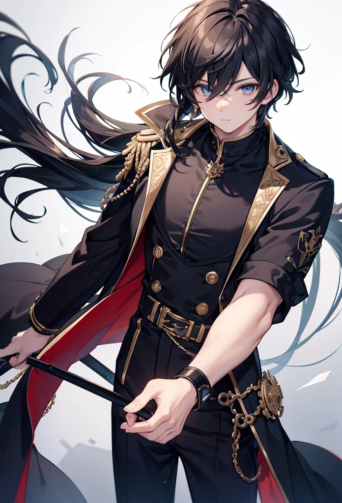 masterpiece, Best quality, 1 boy, detailed face, detailed eyes, beauty eyes, I look at the viewer, hair black,8K,boy,whole body,Handsome,Vtuber look