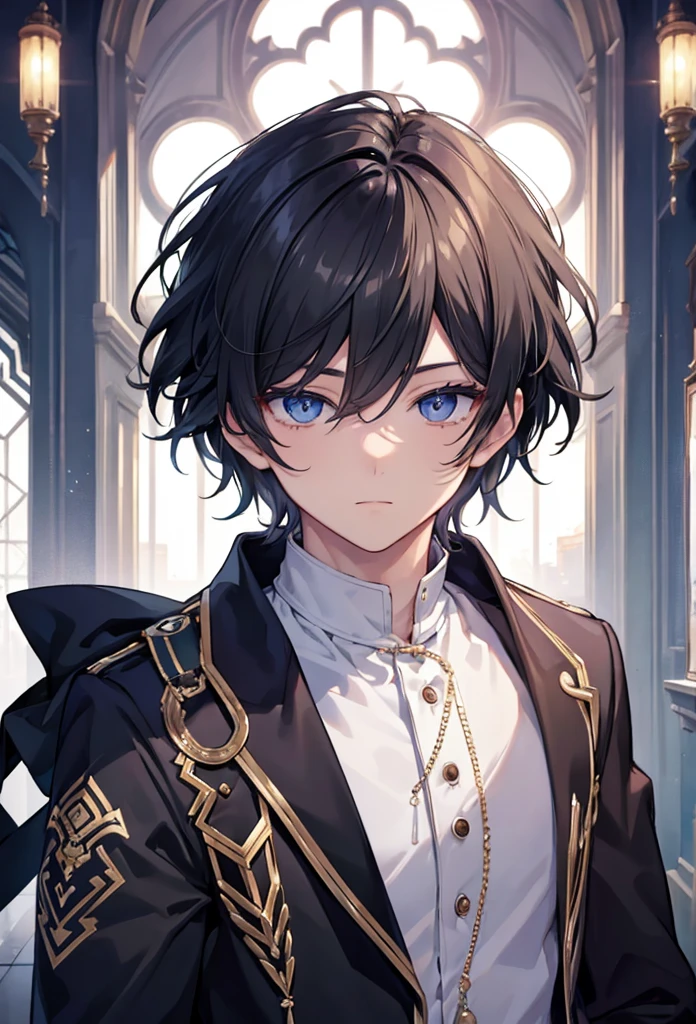 masterpiece, Best quality, 1 boy, detailed face, detailed eyes, beauty eyes, I look at the viewer, hair black,8K,boy,whole body,Handsome,Vtuber look