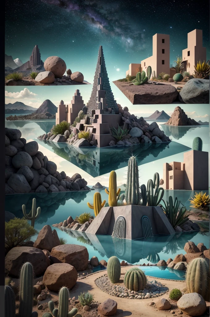 ((realistic)), <lora:VaporWaveV1:0.7>, VaporWaveV1, computer-generated landscape, ((cga)), monitor screen, desert landscape, clock, statue, plant, high detail, panoramic, Agnes Cecile, colorful, Carne Griffiths, hyper dramatic, <lora:theovercomer8sContrastFix_sd15:0.6>