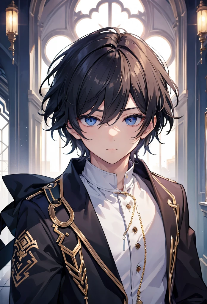 masterpiece, Best quality, 1 boy, detailed face, detailed eyes, beauty eyes, I look at the viewer, hair black,8K,boy,whole body,Handsome,Vtuber look
no necklace