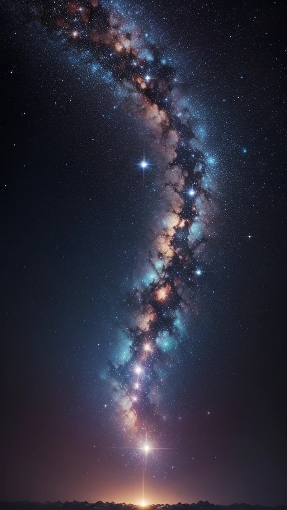 Image of a starry sky or deep space, representing the universe before creation.