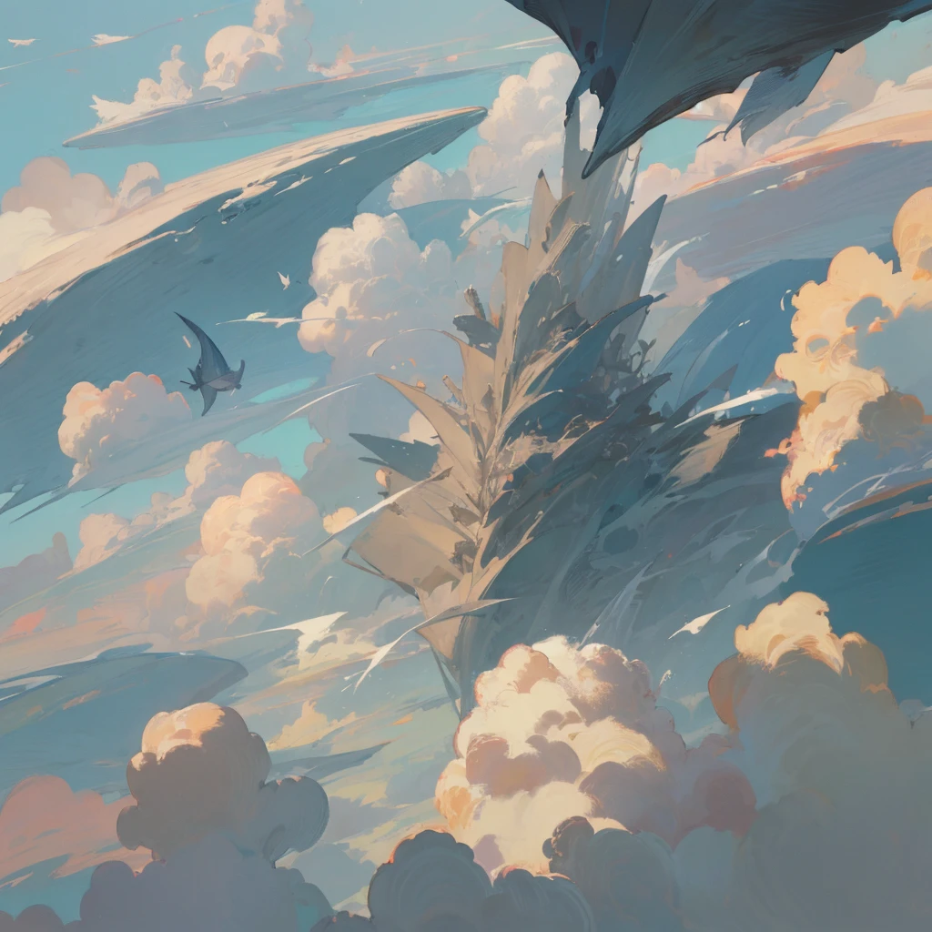 a view of a cloudy sky with a vast floating island flying above it, breathtaking clouds, beautiful cloudy atmosphere, beautiful clouds, magnificent clouds, covered in clouds, Above the clouds, Clouds around, detailed clouds, in the clouds, beautiful clouds, Heavenly clouds, over the clouds, super defined clouds, in the clouds, wow clouds, majestic clouds, high clouds islands and more islands, Wreckage wandering, flying fish and whales, humans on the islands 



.
