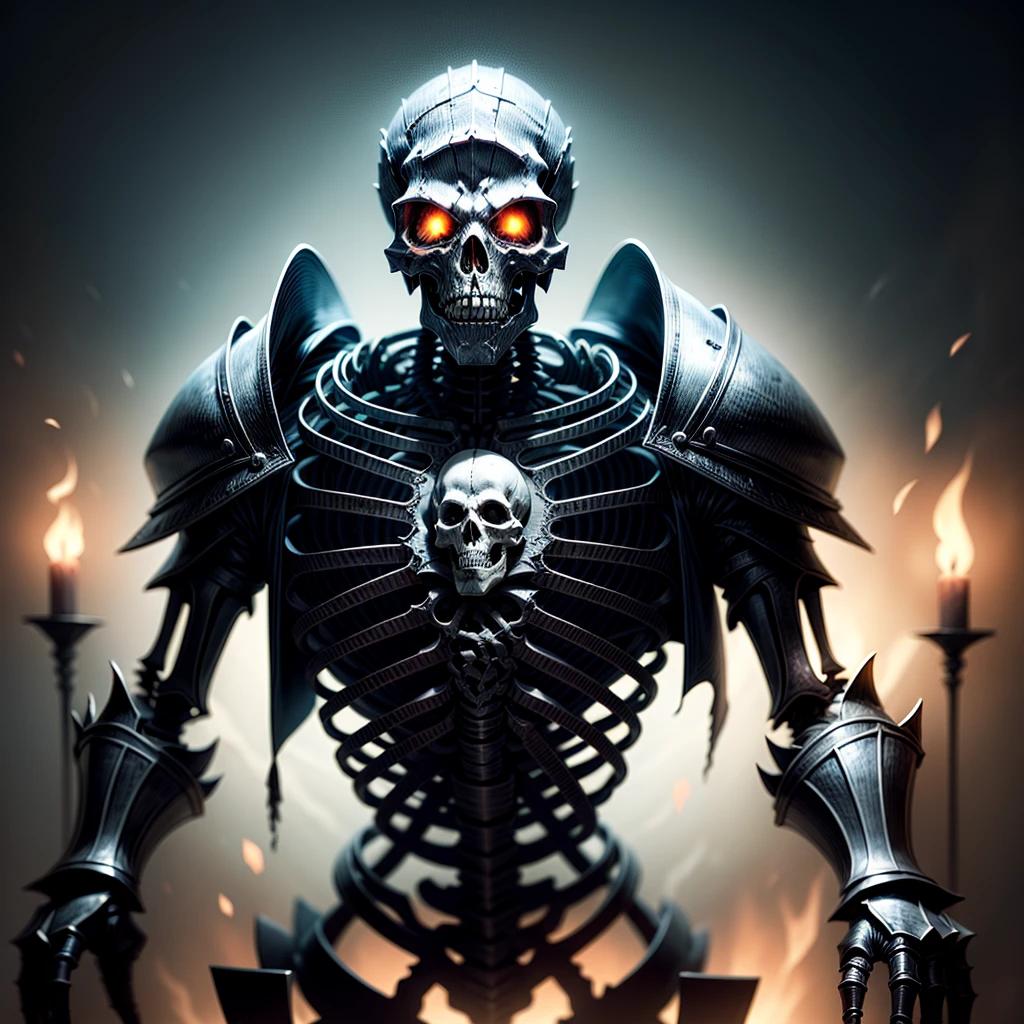 Witness the terrifying sight of the Skeleton Knight，A non-humanoid monster，