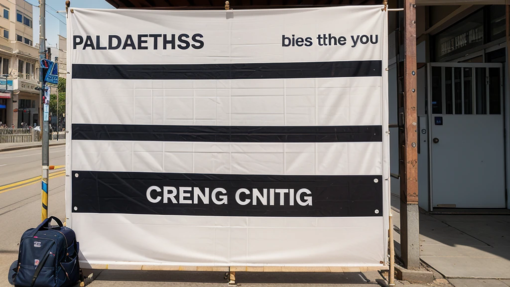 advertising banner for creating texts