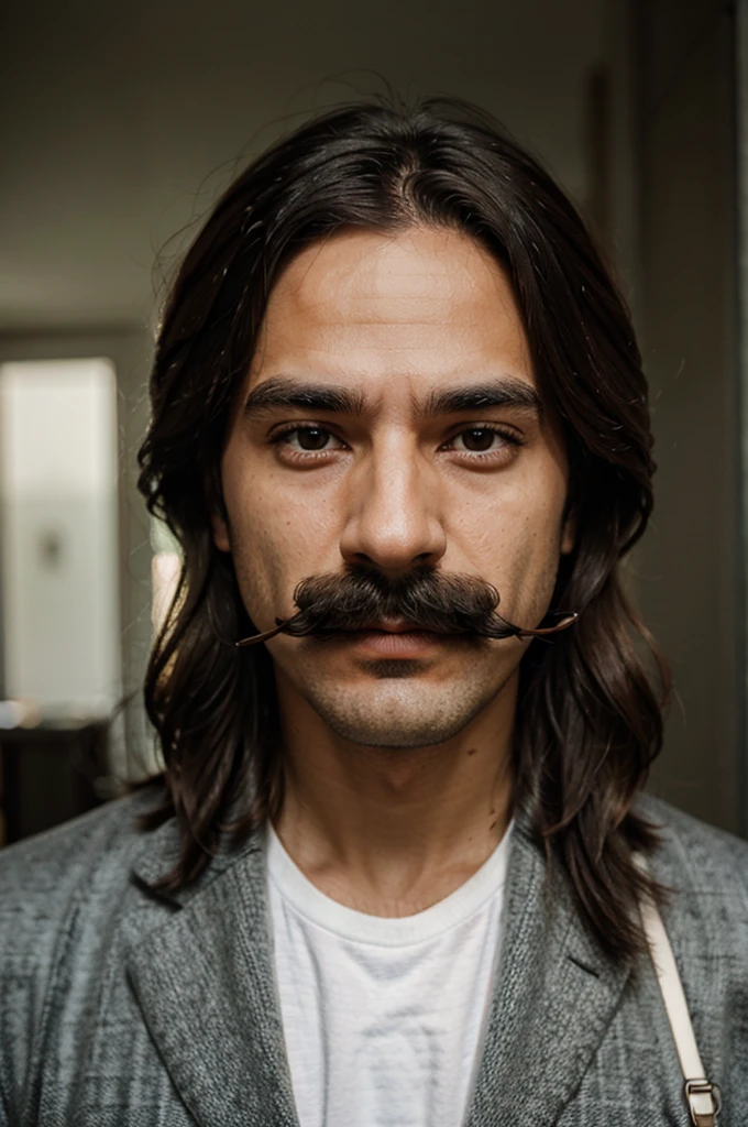mustache person