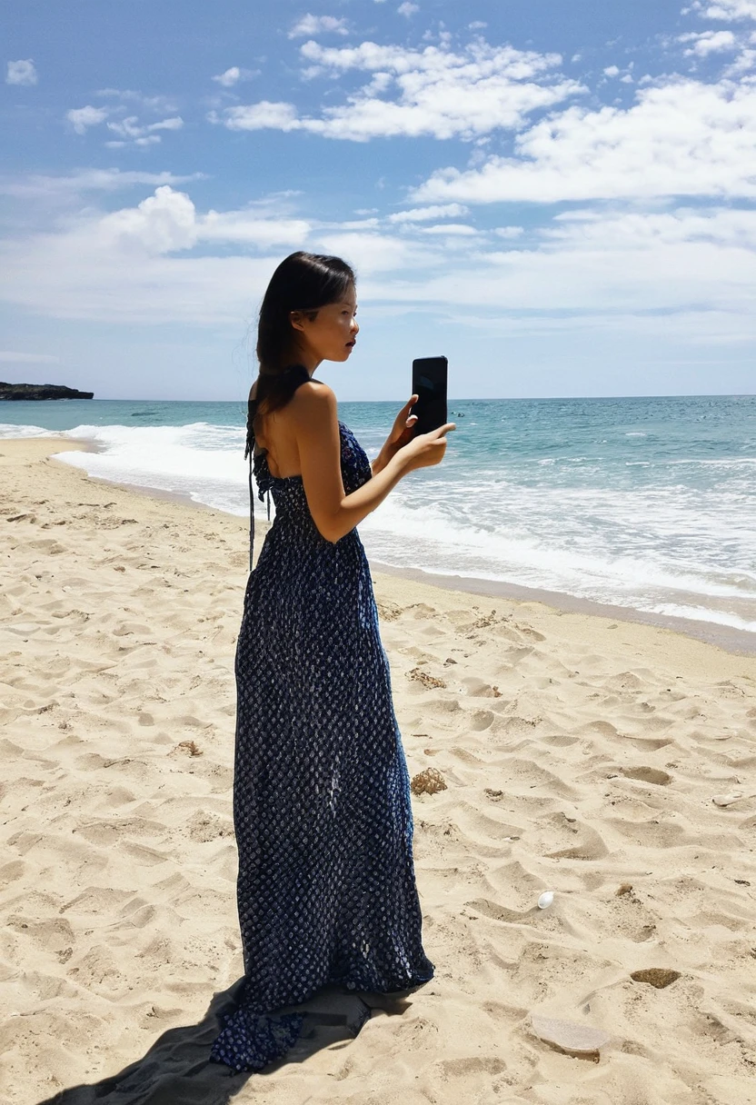 instagram photo in beach