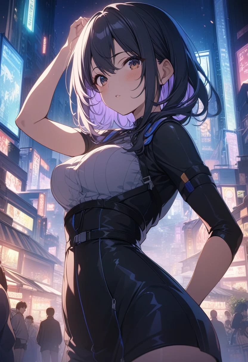 score_4_up,score_5_up,score_6_up,score_7_up,score_8_up,score_9,japanese girl
(night city background:1.3),(super fine illustration,8K CG wallpaper,best quality,extremely detailed,ultra high res,best aesthetic),
ultra detailed,absurdres,(cinematic lighting:1.2)