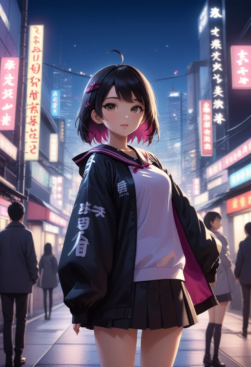 score_4_up,score_5_up,score_6_up,score_7_up,score_8_up,score_9,japanese girl
(night city background:1.3),(super fine illustration,8K CG wallpaper,best quality,extremely detailed,ultra high res,best aesthetic),
ultra detailed,absurdres,(cinematic lighting:1.2)