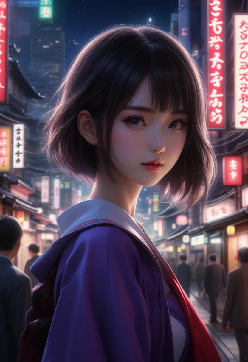 score_4_up,score_5_up,score_6_up,score_7_up,score_8_up,score_9,japanese girl
(night city background:1.3),(super fine illustration,8K CG wallpaper,best quality,extremely detailed,ultra high res,best aesthetic),
ultra detailed,absurdres,(cinematic lighting:1.2)