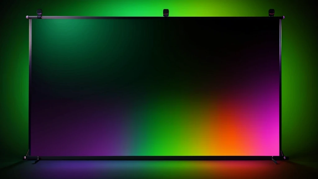 Grainy gradient background green orange purple abstract glowing color shape, black backdrop noisy texture dark banner poster header design,3d