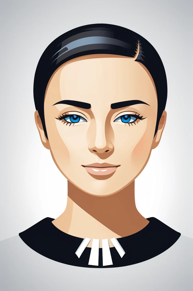 white vector icon head with settings