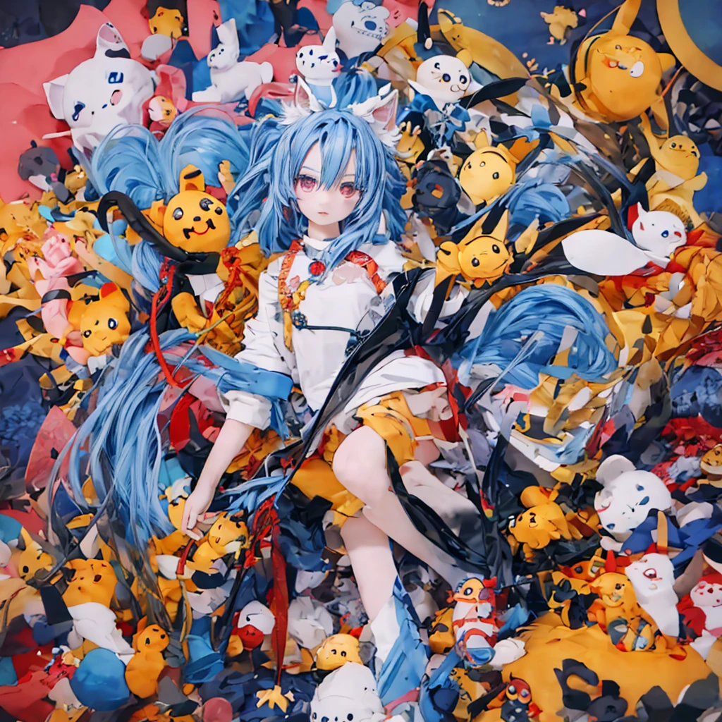 comic con中，kitten personification（cat ears human cat tail）At comic con，There are many different types of Toy figures，3D Nendoroid，anime statue，Toy figure，q cheeks，Funny company anime style，anime action figure，silicone man，Silicone statue，Styled for Nendoroid，figure、 anime figure、action figurine toys、silicone statue animal illustrations,mixed species,different kinds of animals,various species,diverse animals,digimon evolution，Ultimate Evolution，perfect body，ultimate body，horse，There is personification，digimon evolution，Ultimate Evolution，perfect body，ultimate body，UFO，There is a horse，There is personification，There are photos of Cat lady with many animals，animal illustrations,mixed species,different kinds of animals,various species,diverse animals,digimon evolution，Ultimate Evolution，perfect body，ultimate body，horse，There is personification，digimon evolution，Ultimate Evolution，perfect body，ultimate body，UFO，There is personification，Cat lady，cat ears women\(Lovely,Kawaii,10 years old）rest ,quality\(masterpiece,high resolution,top-quality,top-quality real texture skin,提high resolution,RAW photos,Best quality,Very detailed\)