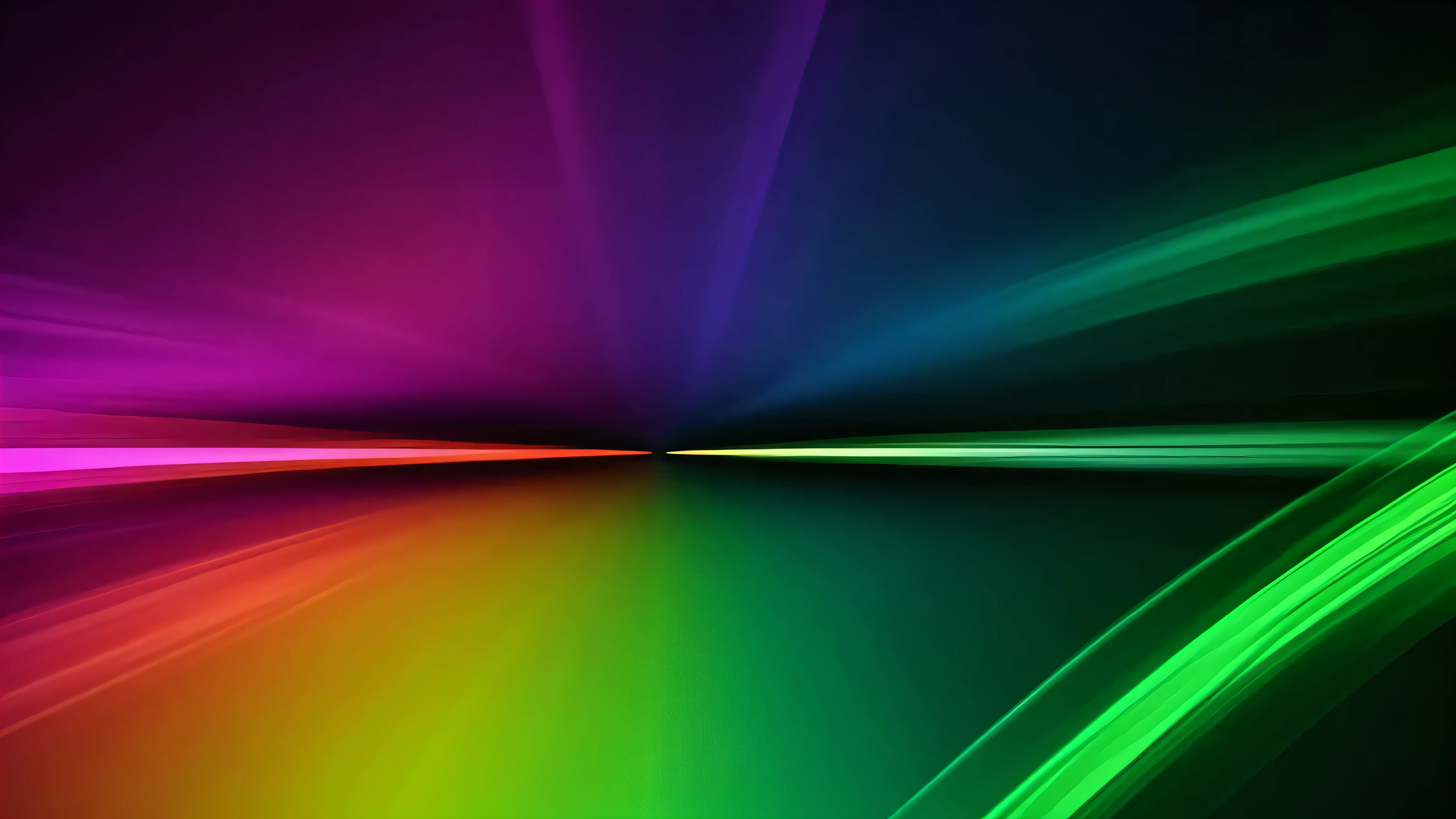 Grainy gradient background green orange purple abstract glowing color shape, black backdrop noisy texture dark banner poster header design