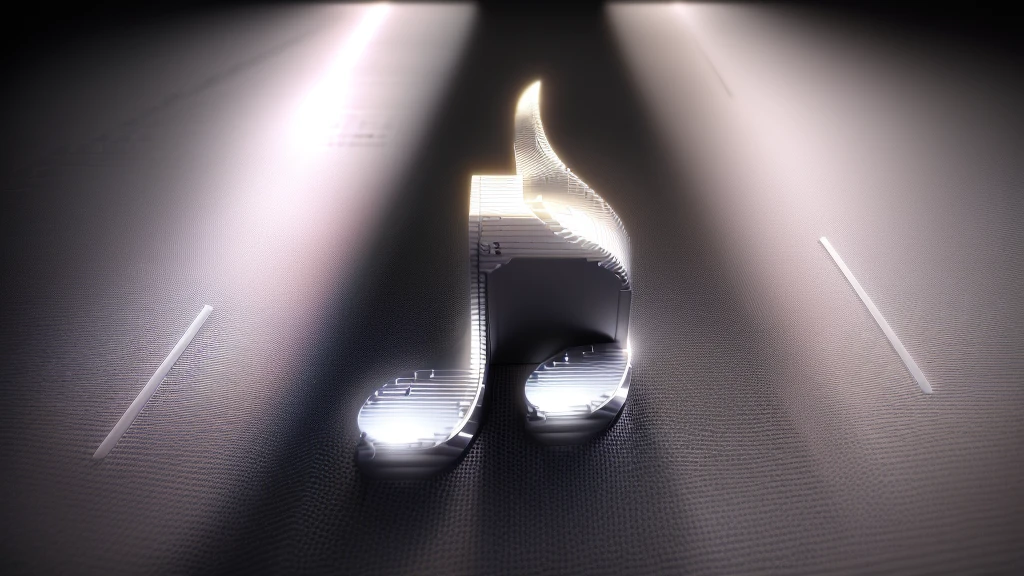 there is a white musical note with a black background, phonk music background, musical notes, plays music, music theme, music notes, music, music in the air, music album cover, ( ( ( ( 3D Rendering ) ) ) ), music is life, High-resolution wallpapers, Promotional Art, Artistic depiction, gold and silver tones, High Quality Wallpapers