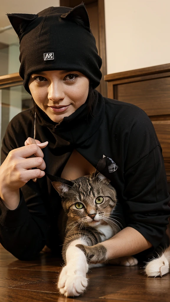 Cat robbing a bank