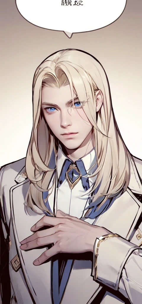 1man, perfect eye, perfect illumination, blonde hair, dark blue eyes, unreal engine, sidelighting, detailed face, bangs, bright skin, simple background, dark background