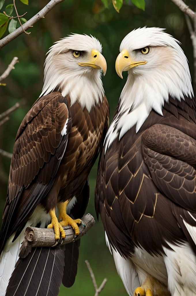 Can you create an animal couple. Once an eagle and a moth who love each other.