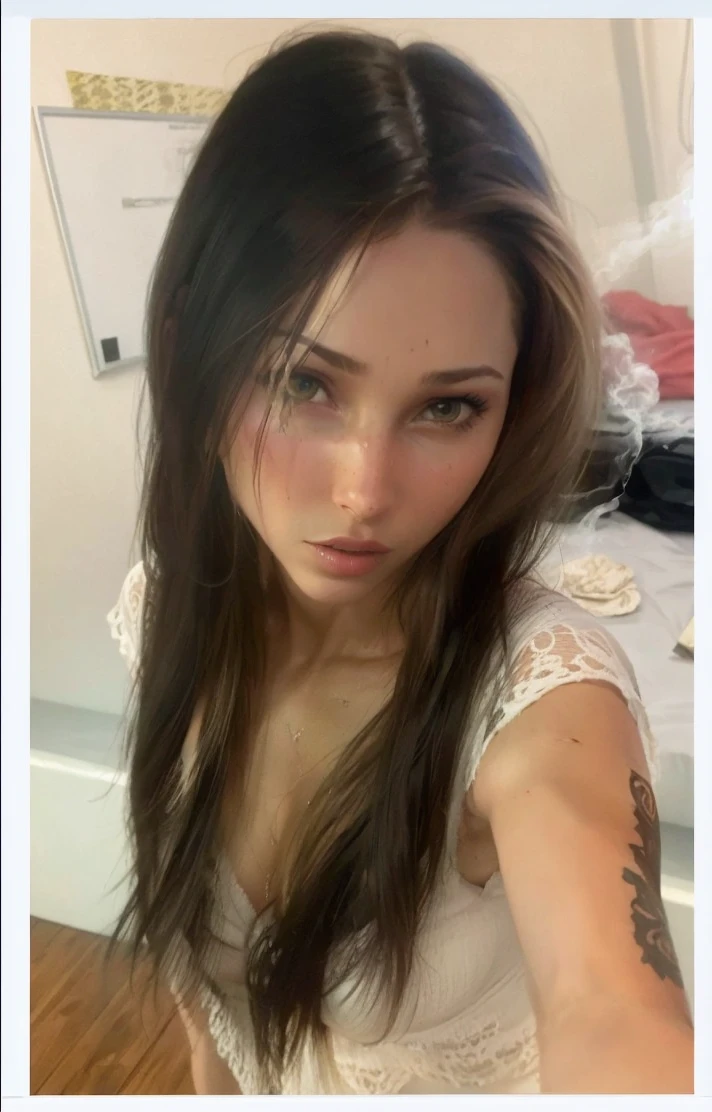 Lara croft,nude,no clothes, holding smoking guns