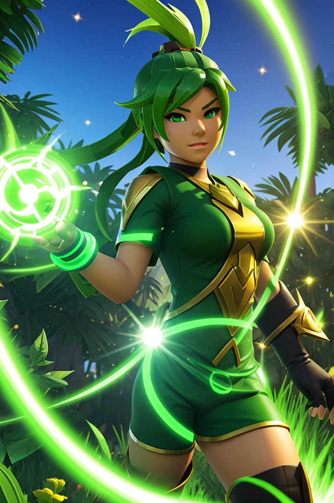 Make me a green aura for Sol's rng gane in Roblox 
